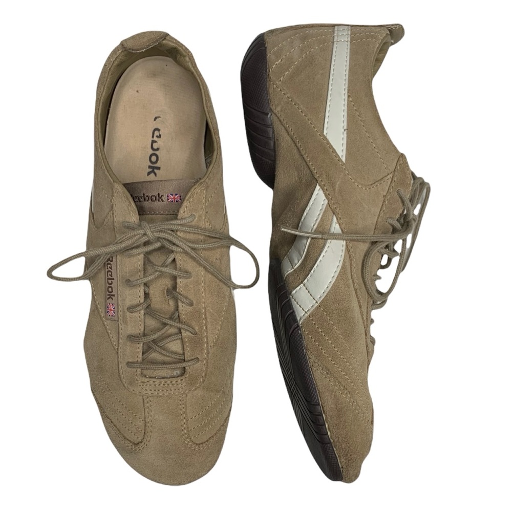 Vintage Reebok tan suede sneakers, 7.5
